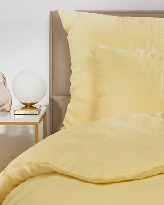 Flax Linen Pillowcase - Sunshine